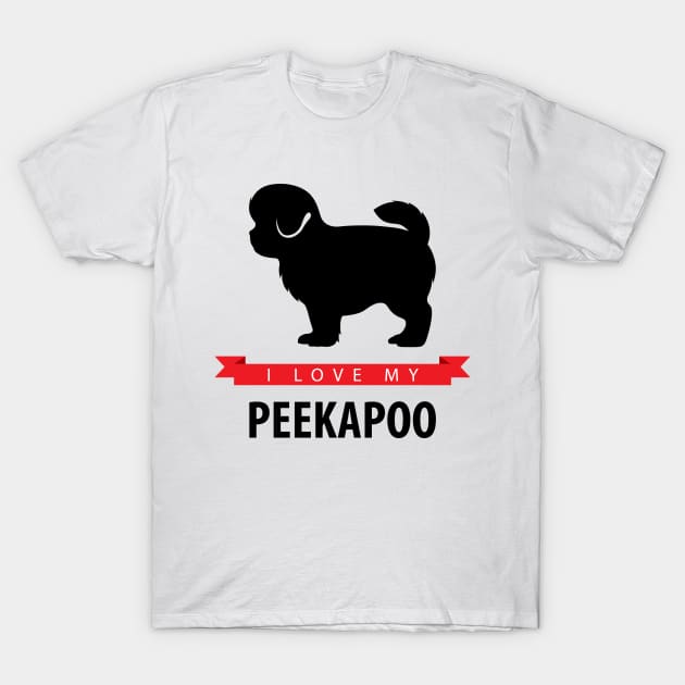 I Love My Peekapoo T-Shirt by millersye